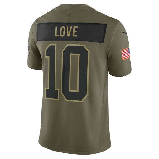 Jordan Love Green Bay Packers Limited Jersey – Olive, Limited Replica Fan Edition