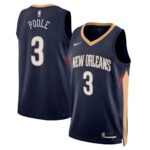Jordan Poole New Orleans Pelicans Unisex Swingman Jersey - Navy - Icon Edition, Limited Replica Fan Edition