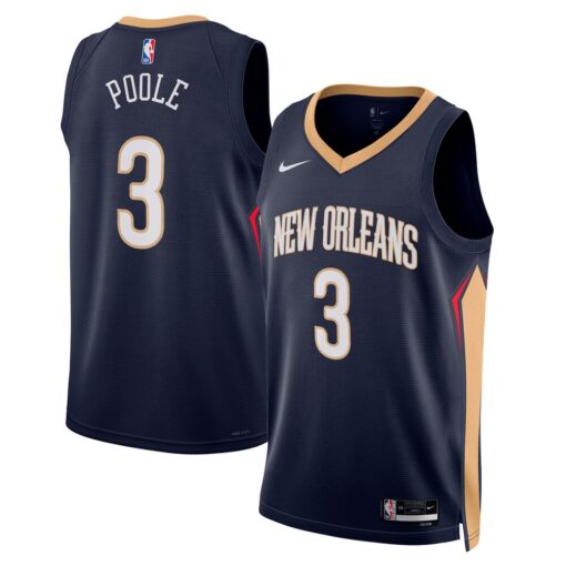 Jordan Poole New Orleans Pelicans Unisex Swingman Jersey – Navy – Icon Edition, Limited Replica Fan Edition