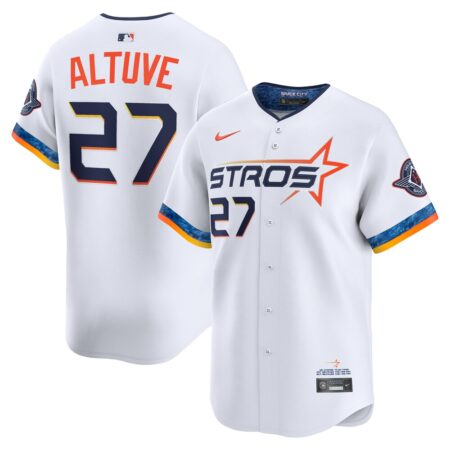 Jose Altuve Houston Astros 2025 City Connect Limited Player Jersey – White, Limited Replica Fan Edition