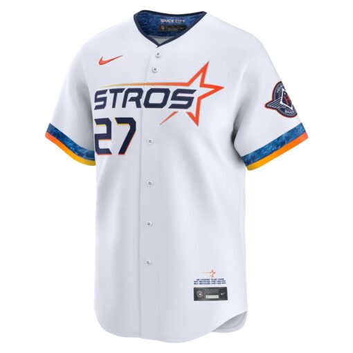 Jose Altuve Houston Astros 2025 City Connect Limited Player Jersey – White, Limited Replica Fan Edition