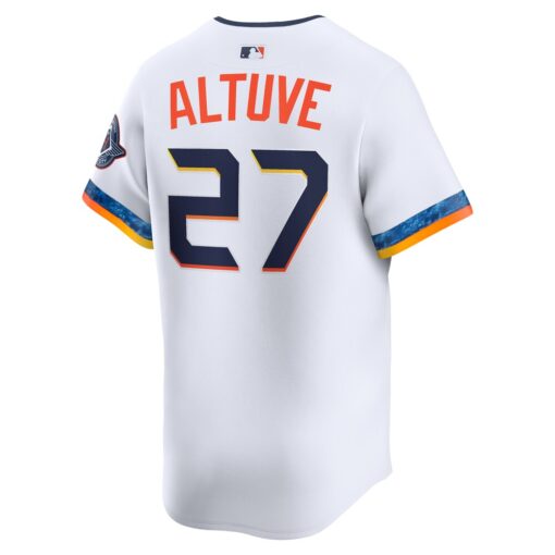Jose Altuve Houston Astros 2025 City Connect Limited Player Jersey – White, Limited Replica Fan Edition