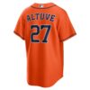 Jose Altuve Houston Astros Alternate Replica Player Name Jersey - Orange, Limited Replica Fan Edition