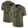 Josh Allen Buffalo Bills Limited Jersey - Olive, Limited Replica Fan Edition