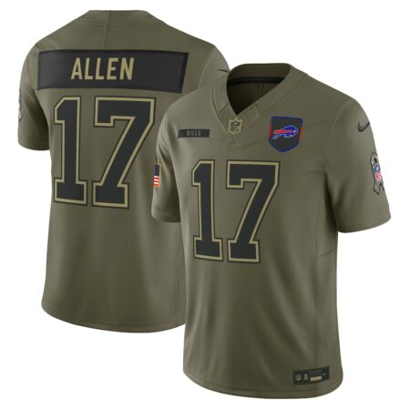 Josh Allen Buffalo Bills Limited Jersey – Olive, Limited Replica Fan Edition