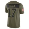 Josh Allen Buffalo Bills Limited Jersey - Olive, Limited Replica Fan Edition