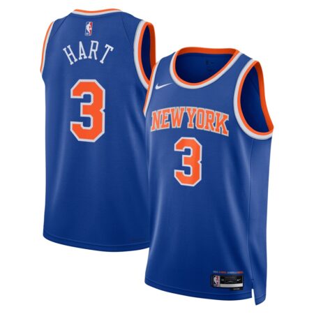 Josh Hart New York Knicks Unisex Swingman Jersey Icon Edition Blue, Limited Replica Fan Edition