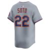 Juan Soto New York Mets Road Limited Player Jersey - Gray, Limited Replica Fan Edition