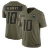 Justin Herbert Los Angeles Chargers Limited Jersey - Olive, Limited Replica Fan Edition