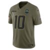 Justin Herbert Los Angeles Chargers Limited Jersey - Olive, Limited Replica Fan Edition