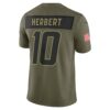 Justin Herbert Los Angeles Chargers Limited Jersey - Olive, Limited Replica Fan Edition