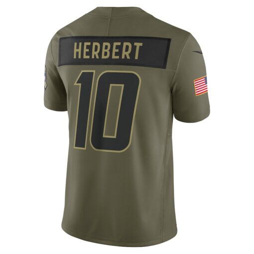 Justin Herbert Los Angeles Chargers Limited Jersey – Olive, Limited Replica Fan Edition