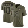 Justin Jefferson Minnesota Vikings Limited Jersey - Olive, Limited Replica Fan Edition