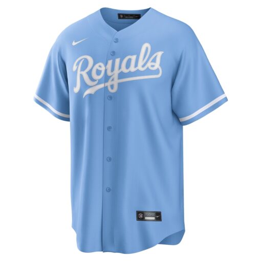 Kansas City Royals Alternate Replica Team Logo Jersey – Light Blue, Limited Replica Fan Edition