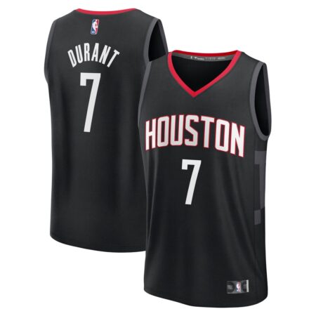 Kevin Durant Houston Rockets Player Jersey Statement Edition Black, Limited Replica Fan Edition