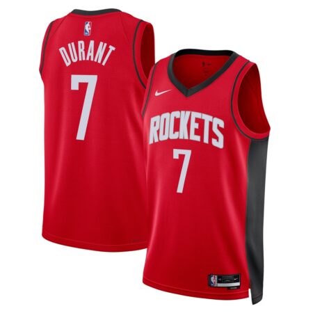 Kevin Durant Houston Rockets Unisex Swingman Player Jersey Icon Edition Red, Limited Replica Fan Edition