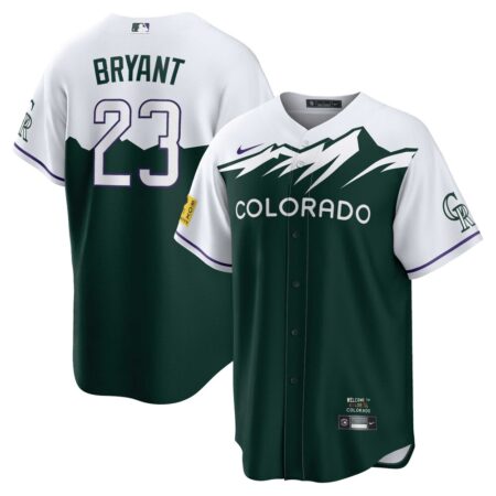Kris Bryant Colorado Rockies 2022 City Connect Replica Player Jersey – Green, Limited Replica Fan Edition