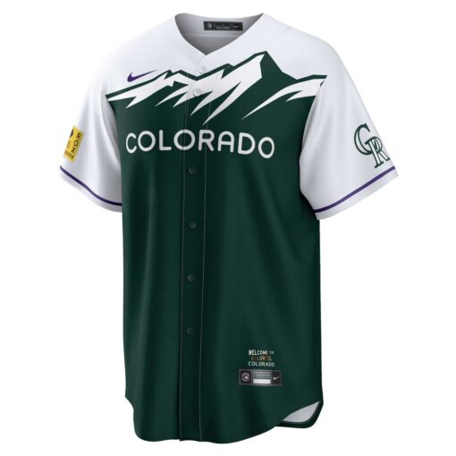Kris Bryant Colorado Rockies 2022 City Connect Replica Player Jersey – Green, Limited Replica Fan Edition
