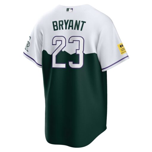 Kris Bryant Colorado Rockies 2022 City Connect Replica Player Jersey – Green, Limited Replica Fan Edition