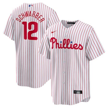 Kyle Schwarber Philadelphia Phillies Replica Player Jersey – White, Limited Replica Fan Edition