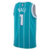 LaMelo Ball Charlotte Hornets Jordan Unisex Swingman Jersey Icon Edition Teal, Limited Replica Fan Edition