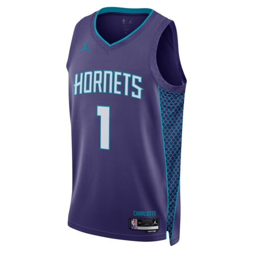 LaMelo Ball Charlotte Hornets Jordan Unisex Swingman Jersey – Statement Edition – Purple, Limited Replica Fan Edition