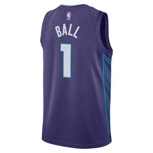 LaMelo Ball Charlotte Hornets Jordan Unisex Swingman Jersey – Statement Edition – Purple, Limited Replica Fan Edition