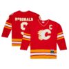 Lanny McDonald Calgary Flames Mitchell & Ness Captain Patch 1988 Blue Line Player Jersey - Red, Limited Replica Fan Edition