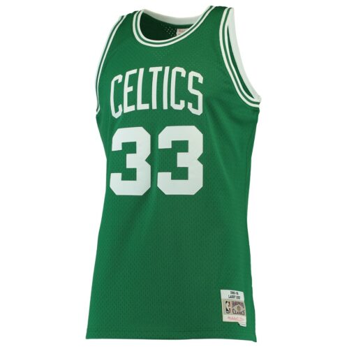 Larry Bird Boston Celtics Mitchell Ness Hardwood Classics Swingman Jersey – Kelly Green, Limited Replica Fan Edition