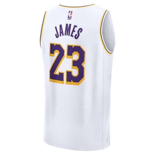 LeBron James Los Angeles Lakers Player Jersey – Association Edition – White, Limited Replica Fan Edition