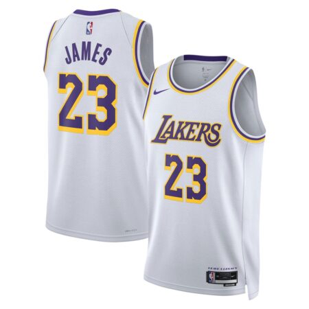 LeBron James Los Angeles Lakers Unisex Swingman Jersey Association Edition White, Limited Replica Fan Edition