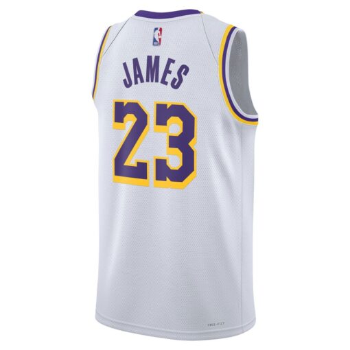 LeBron James Los Angeles Lakers Unisex Swingman Jersey Association Edition White, Limited Replica Fan Edition