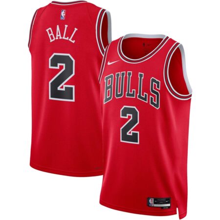 Lonzo Ball Chicago Bulls Unisex Swingman Jersey – Icon Edition – Red, Limited Replica Fan Edition