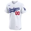 Los Angeles Dodgers Home Elite Custom Jersey - White, Limited Replica Fan Edition