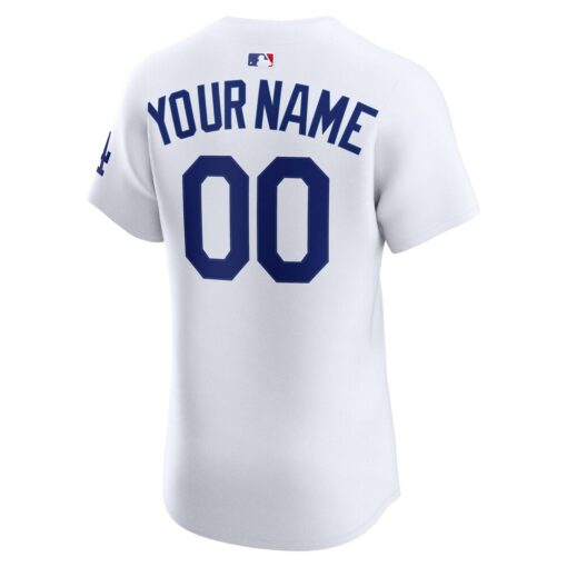 Los Angeles Dodgers Home Elite Custom Jersey – White, Limited Replica Fan Edition