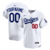 Los Angeles Dodgers Home Limited Custom Jersey - White, Limited Replica Fan Edition