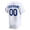 Los Angeles Dodgers Home Limited Custom Jersey - White, Limited Replica Fan Edition