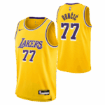 Luka Doncic Los Angeles Lakers Unisex Swingman Jersey Icon Edition Gold, Limited Replica Fan Edition