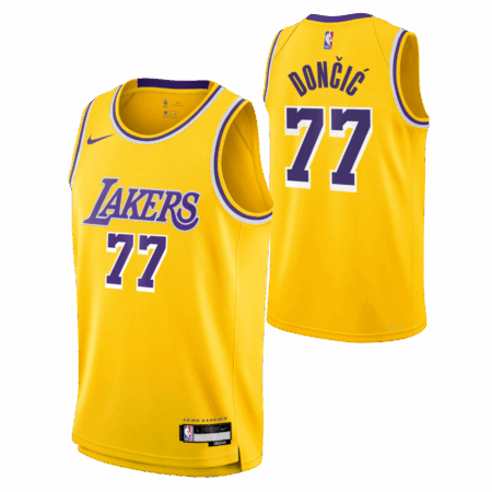 Luka Doncic Los Angeles Lakers Unisex Swingman Jersey Icon Edition Gold, Limited Replica Fan Edition