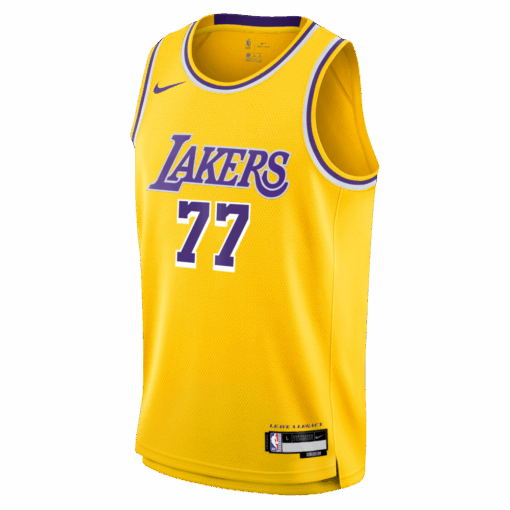 Luka Doncic Los Angeles Lakers Unisex Swingman Jersey Icon Edition Gold, Limited Replica Fan Edition