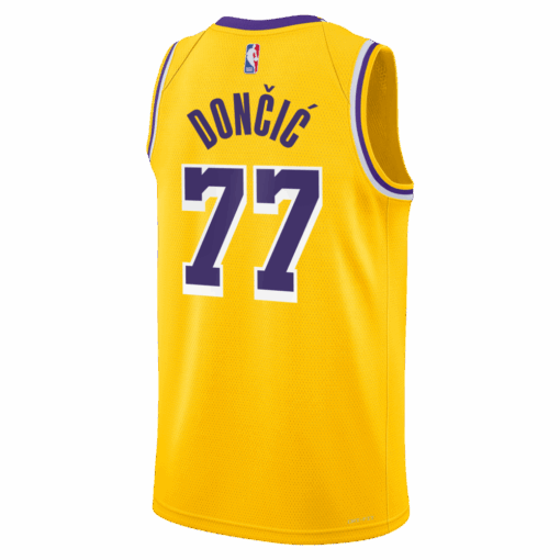 Luka Doncic Los Angeles Lakers Unisex Swingman Jersey Icon Edition Gold, Limited Replica Fan Edition