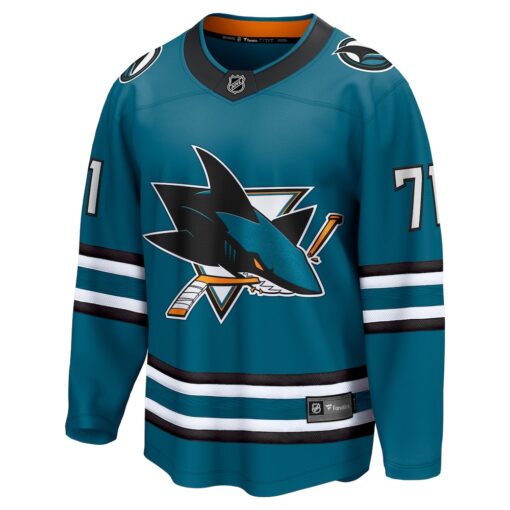 Macklin Celebrini San Jose Sharks Home Breakaway Jersey – Teal, Limited Replica Fan Edition