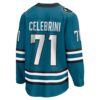 Macklin Celebrini San Jose Sharks Home Breakaway Jersey – Teal, Limited Replica Fan Edition