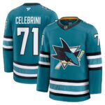 Macklin Celebrini San Jose Sharks Home Premium Jersey - Teal, Limited Replica Fan Edition