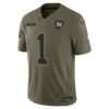 Malik Nabers New York Giants Limited Jersey - Olive, Limited Replica Fan Edition
