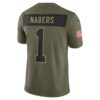 Malik Nabers New York Giants Limited Jersey - Olive, Limited Replica Fan Edition