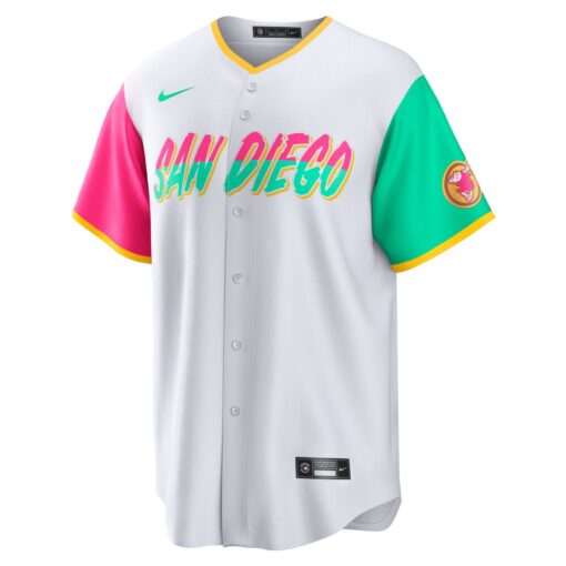 Manny Machado San Diego Padres City Connect Replica Player Jersey – White, Limited Replica Fan Edition