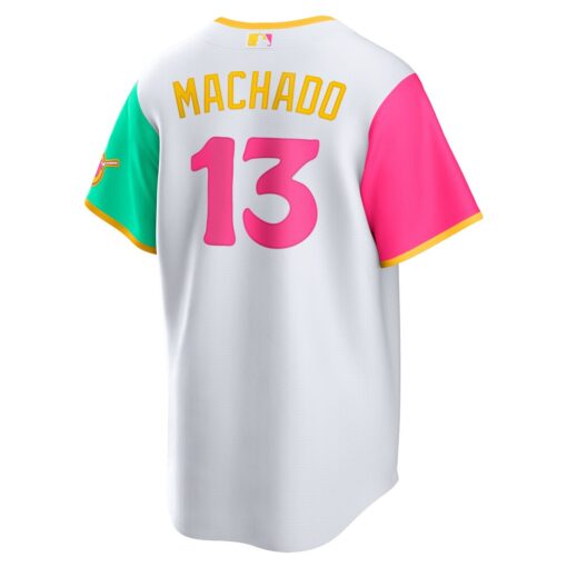 Manny Machado San Diego Padres City Connect Replica Player Jersey – White, Limited Replica Fan Edition