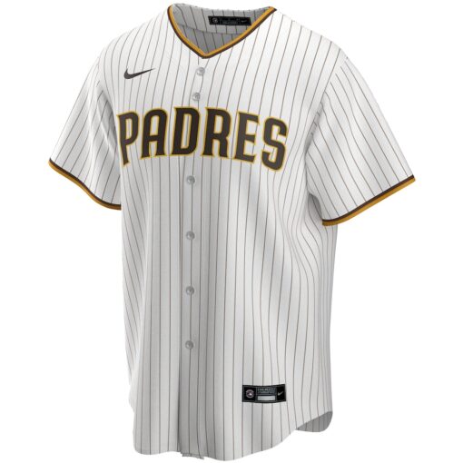 Manny Machado San Diego Padres Home Replica Player Jersey – White, Limited Replica Fan Edition