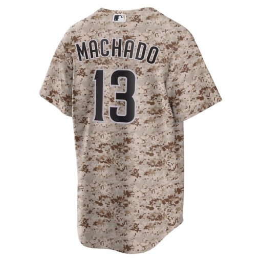 Manny Machado San Diego Padres USMC Alternate Replica Player Jersey – Camo, Limited Replica Fan Edition
